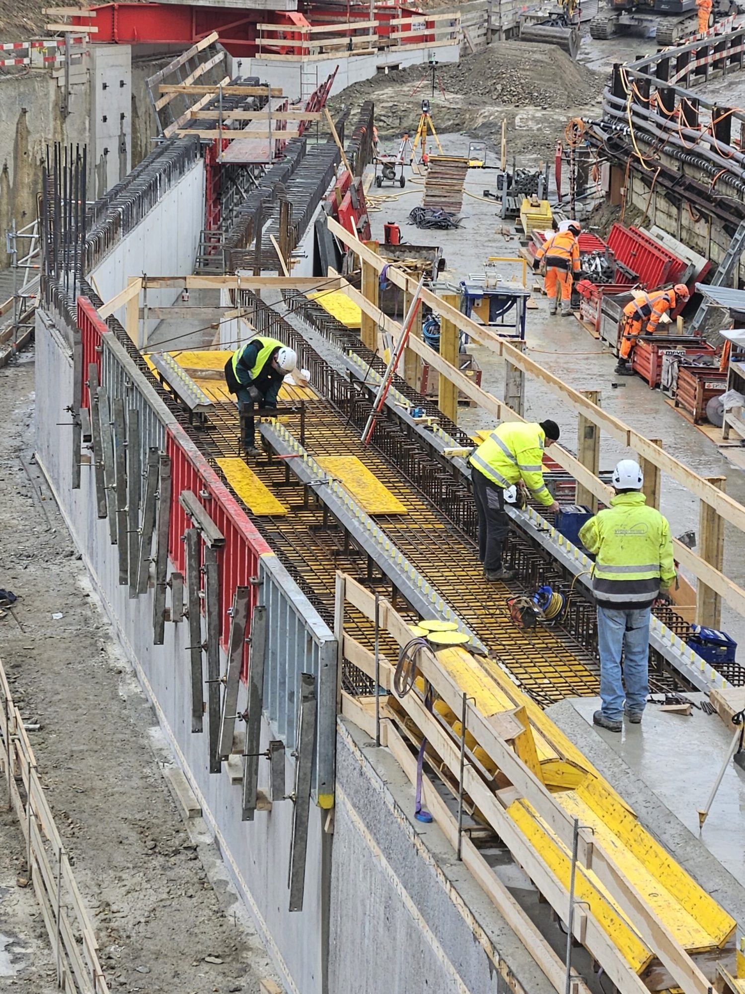 Montage Klemmschienen